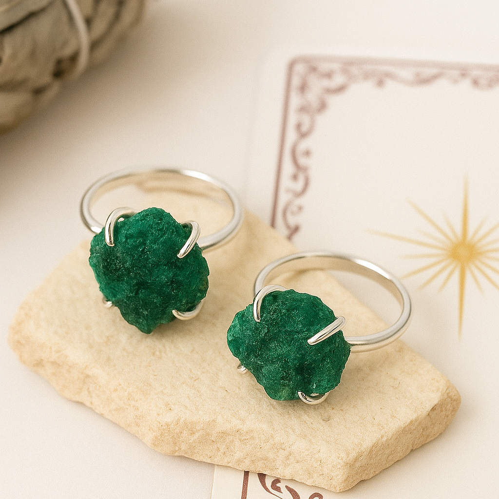 Pierścionek Gaia – z Malachitem